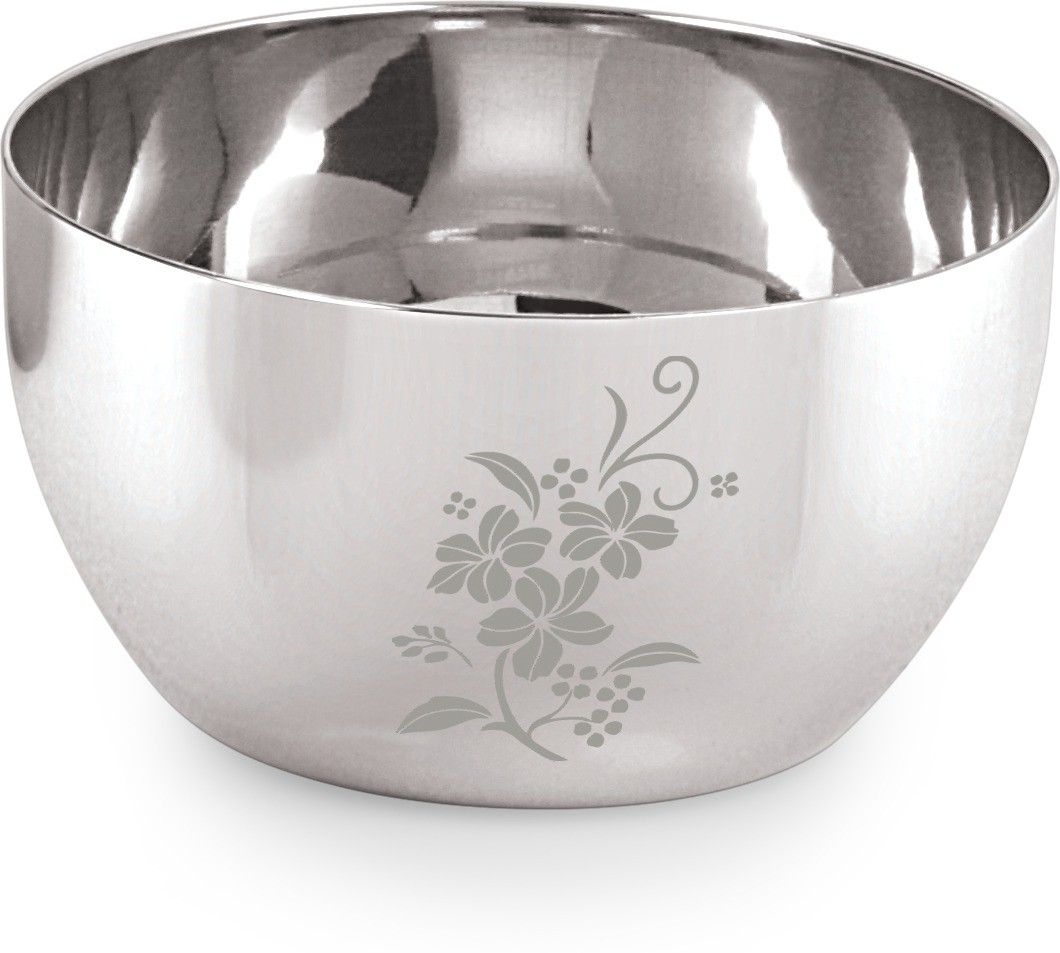 neelam Stainless Steel Vegetable Bowl Stainless Steel 5.5 18G Laser Etching JK Vati, 200 ml-picture-17