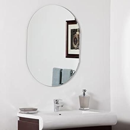 12" inch x 18" inch CAPSULE SHAPE MIRROR. Bathroom Mirror
