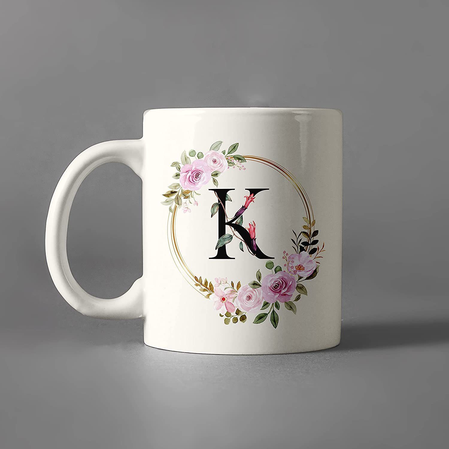 Birthday Gift, 'K' Alphabate, Gift For Brother, Sister, Friend Ceramic Coffee Mug