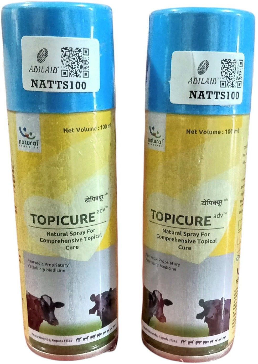 adilaid Topicure Advanced Natural Spray for Comprehensive Topical Cure (Pack of 2) 100 ml Pet Coat Cleanser-picture-13
