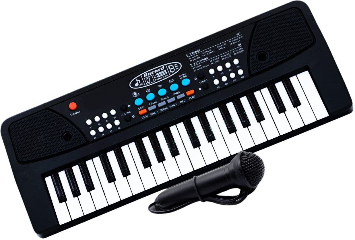 37 Key Piano Keyboard Toy with DC Power Option, Mic and Recording