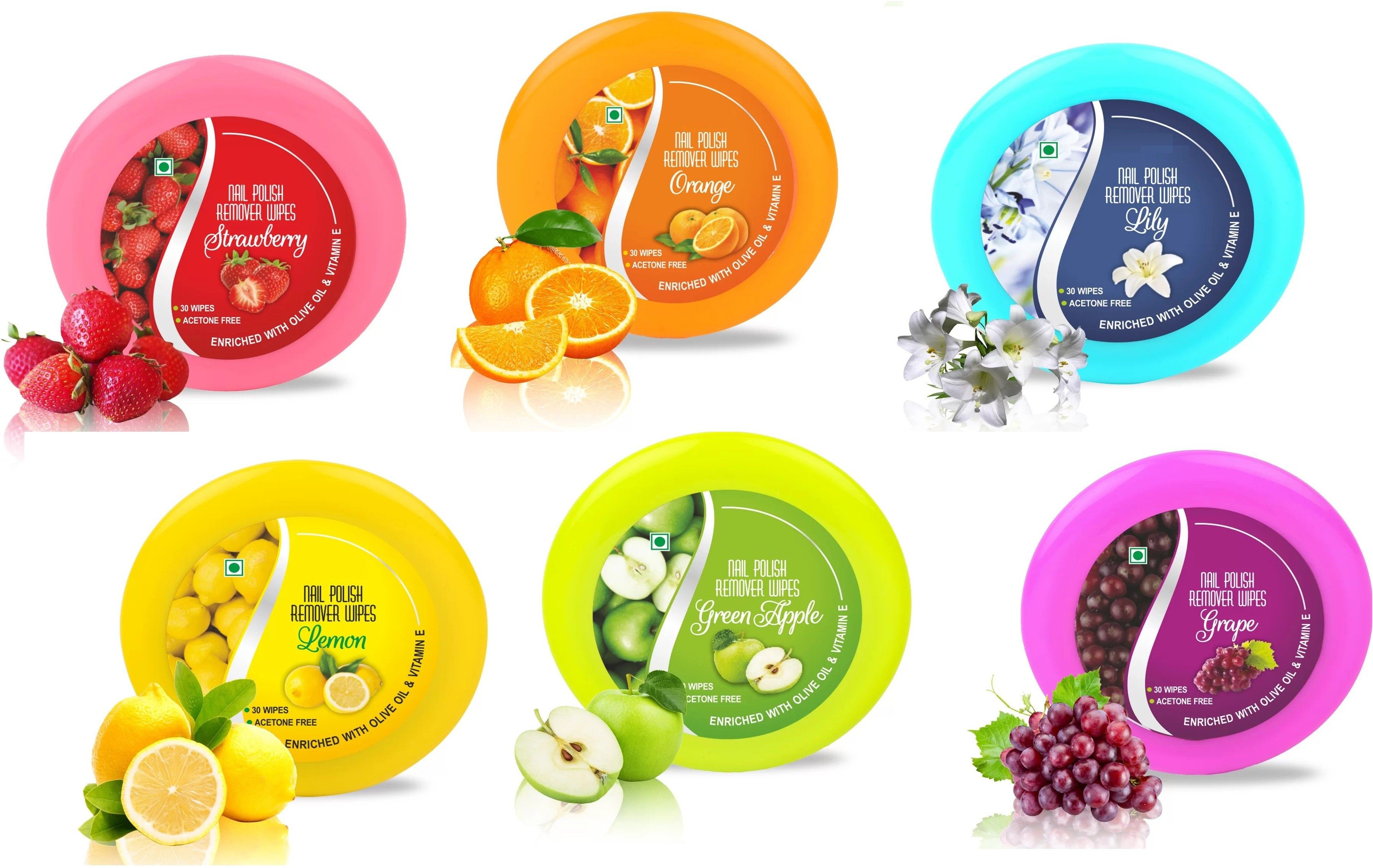 myeong Nail Paint Remover Tissue Nail Polish Remover Wipes Set of 6-picture-11