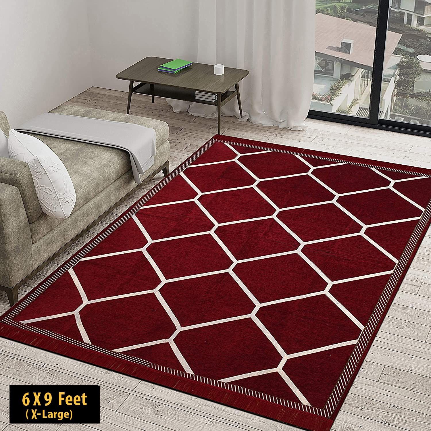 Maroon Cotton Dhurrie-image-29