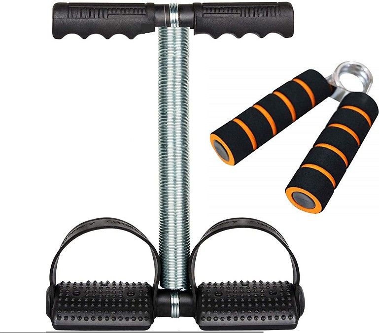 Combo Of Tummy Trimmer With Hand Gripper For Gym Workout Fitness Accessory Kit Kit-image-16
