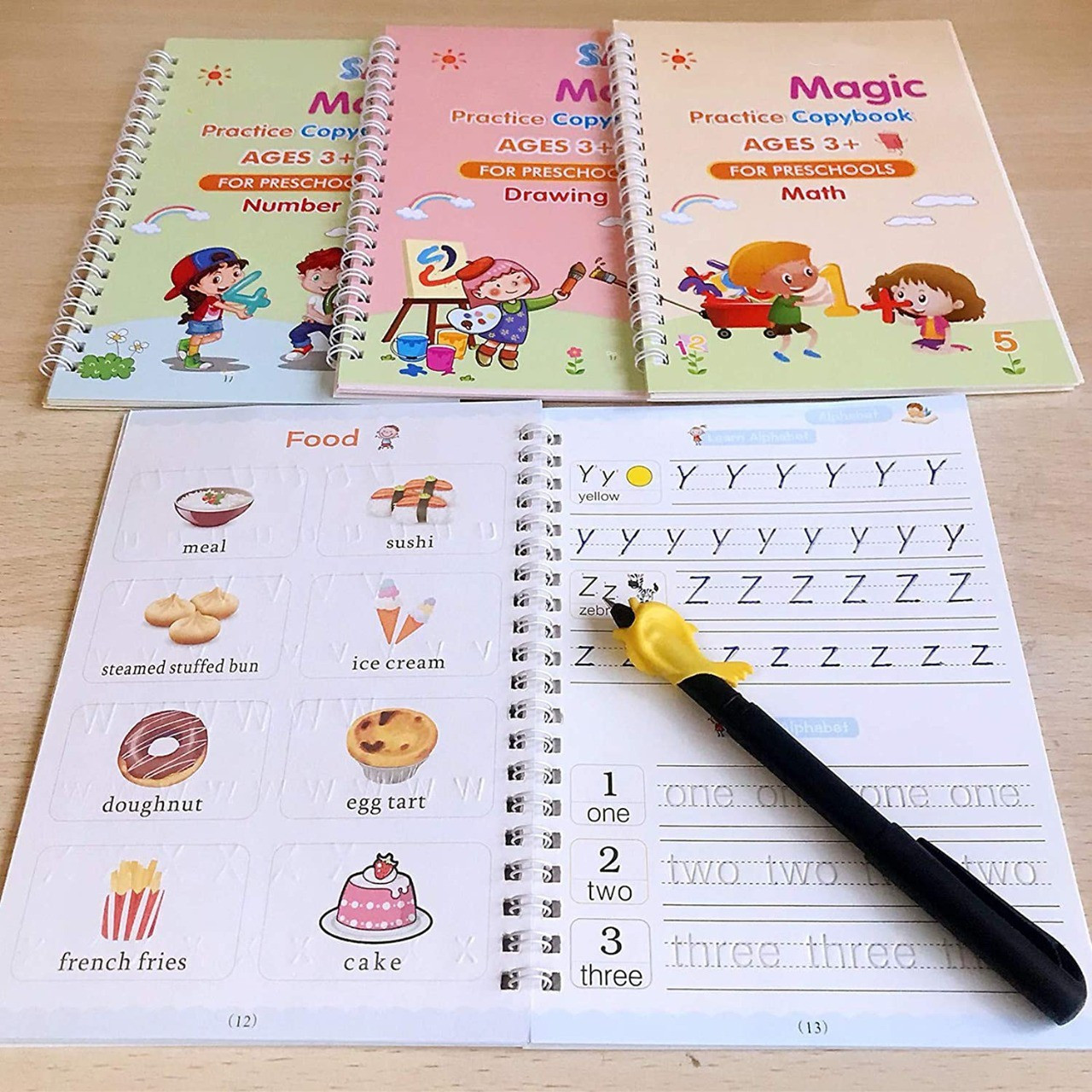 tommy toy Calligraphy Set for Beginners, Reusable book, Handwriting Practice book image 1