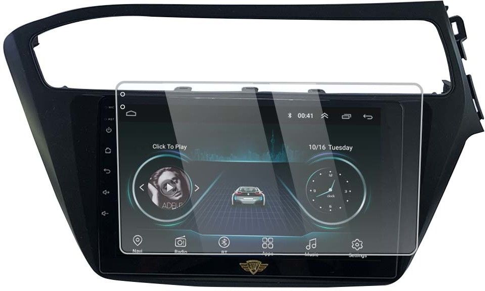 ATEEN Screen Guard for 9 inch Screen Guard/Touch Screen Guard/Screen Protector Display Monitor Glass for Hyundai i20 New Elite Double DIN Car Android Music System[for After Market Car Stereo]-image-35