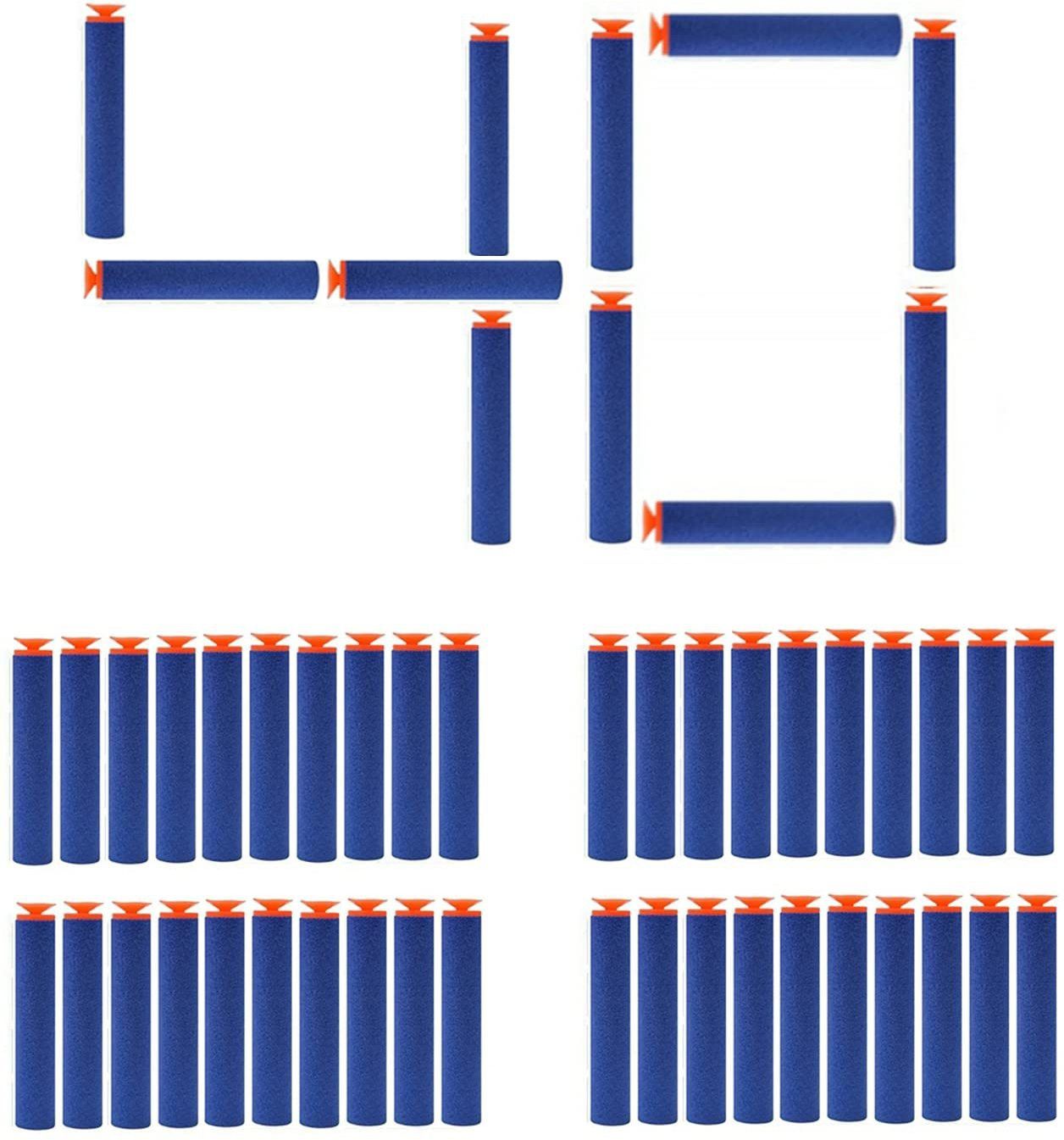 Soft Foam Dart for Nerf Refill Sticky Head Darts for N-Stike Elite _Pack 40 Pis Soft Tip Dart