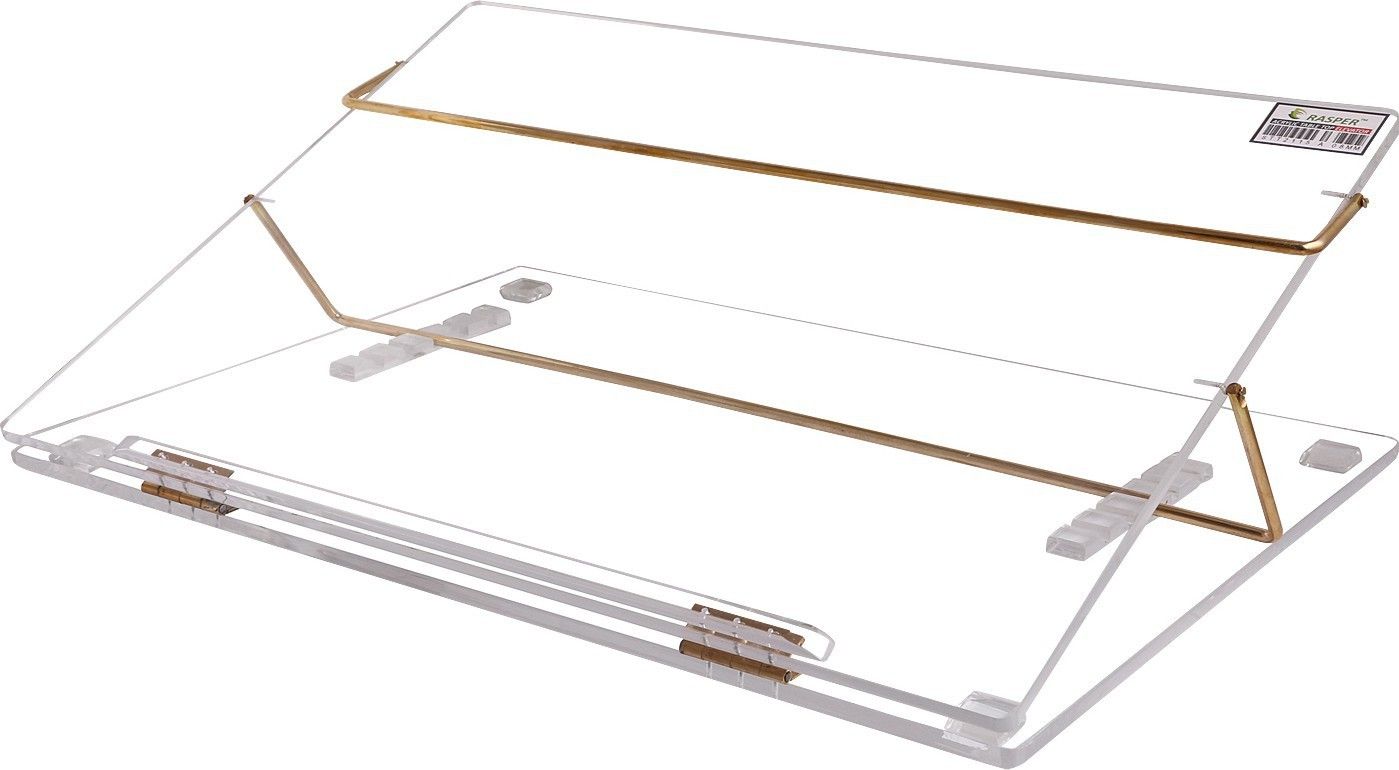 rasper Acrylic Writing Desk Acrylic Table Top Elevator (Standard Size 21x15 Inches) Acrylic Portable Laptop Table-picture-21