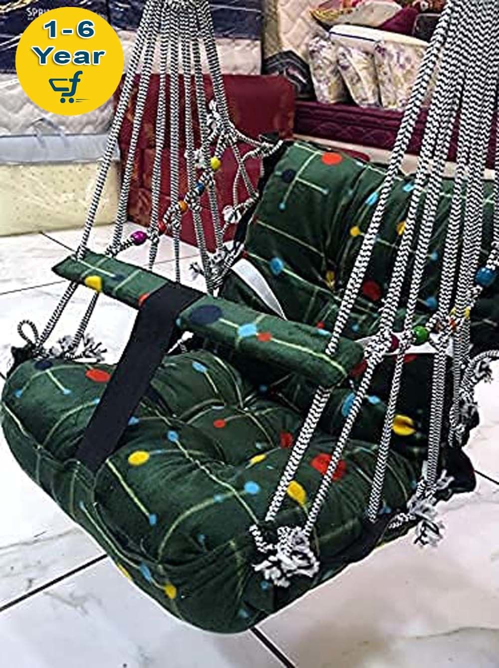 Cotton Baby Big Swing 1-6 Year Folding & Washable With Safety Belt Indor-Outdor Bouncer