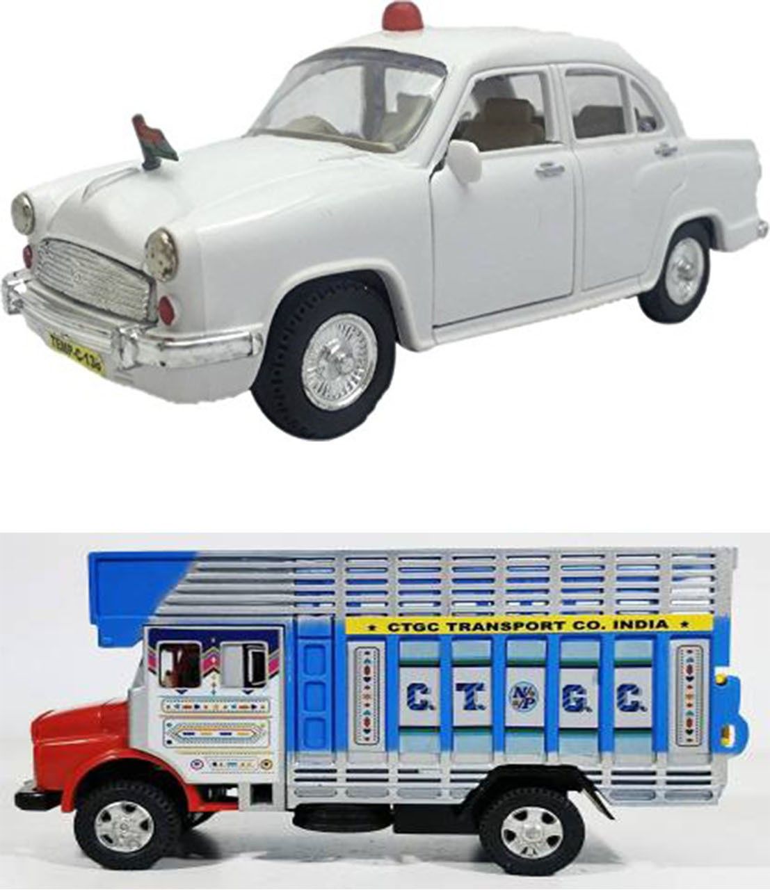 centy VIP Ambassador Car And Public Truck Train Combo (Pack of 2, Multicolor)-picture-8