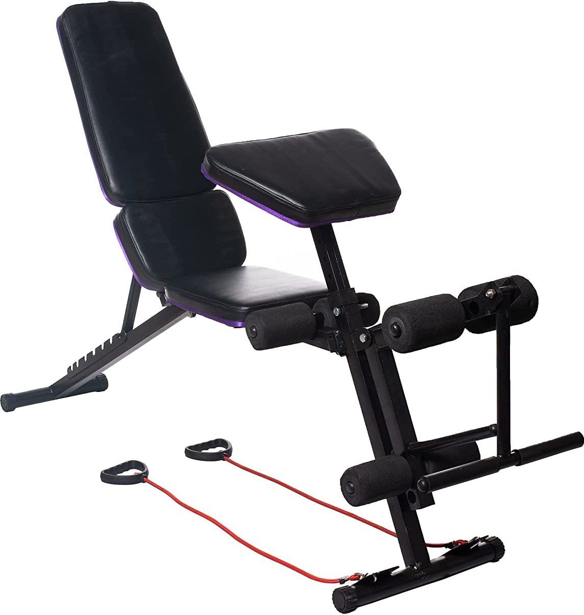 35-in-1 Ergonomically Designed Weight Bench for Full Body Workout Roman Chair Multipurpose Fitness Bench-image-23