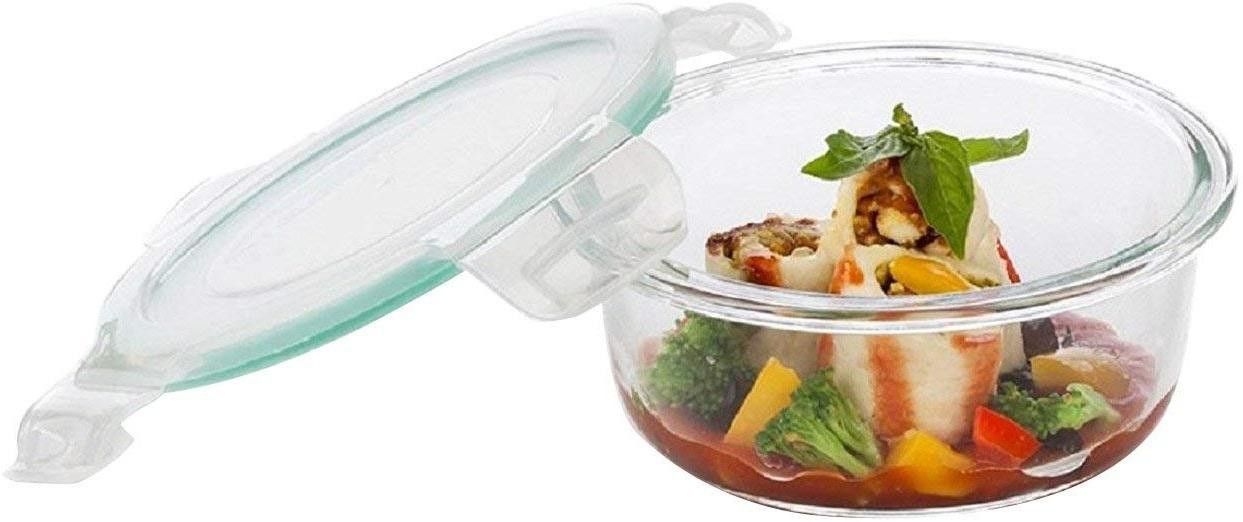 signoraware Airtight Glass Lunch Box Home Office Fridge Food Container Indoor Outdoor Use 1 Containers Lunch Box-picture-15