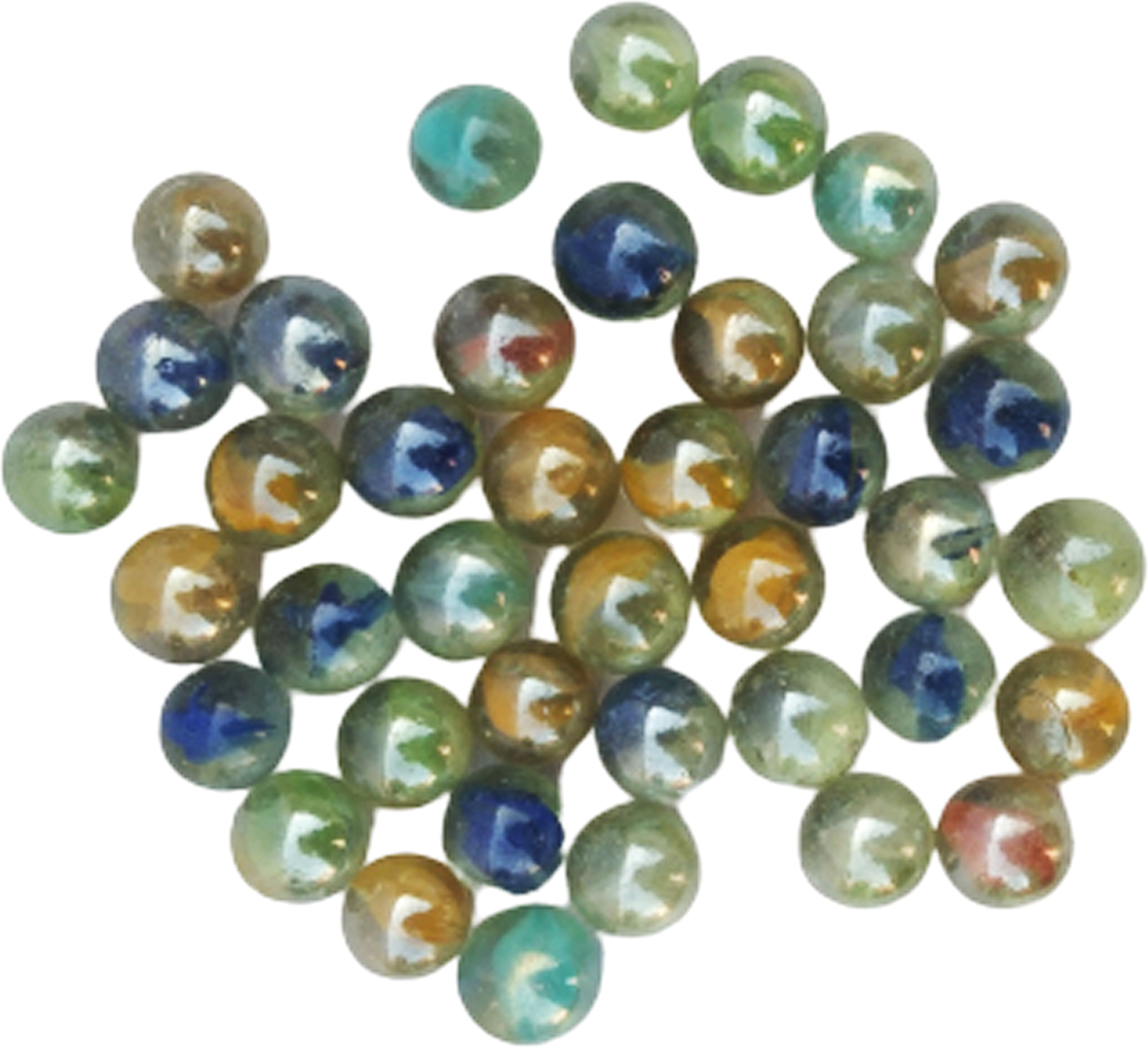 40 Pcs Kanche Multicolor Glass Marble Ball Glass Ball 40 Pieces
