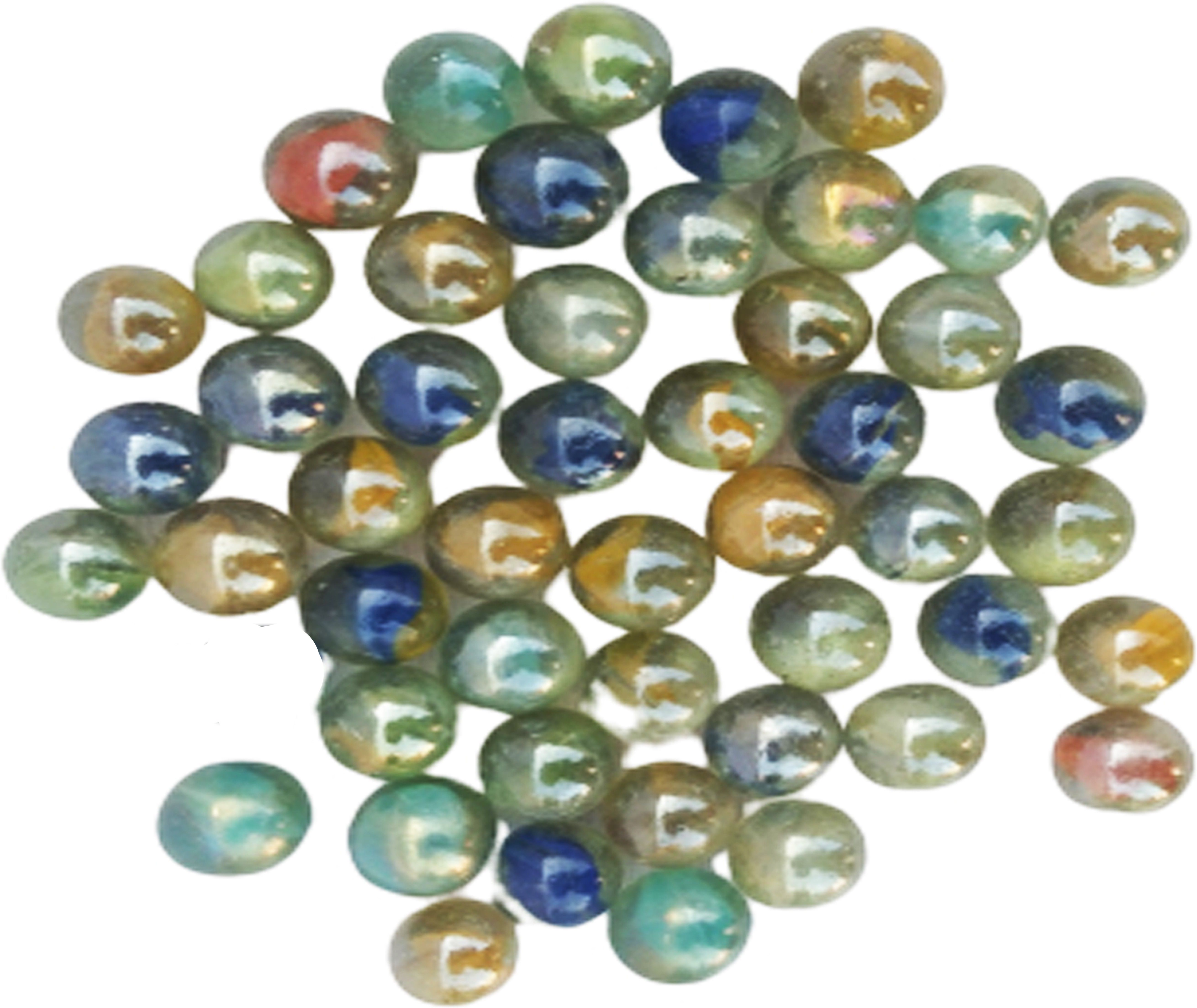 50 Pcs Kanche Multicolor Glass Marble Ball 50 Pieces