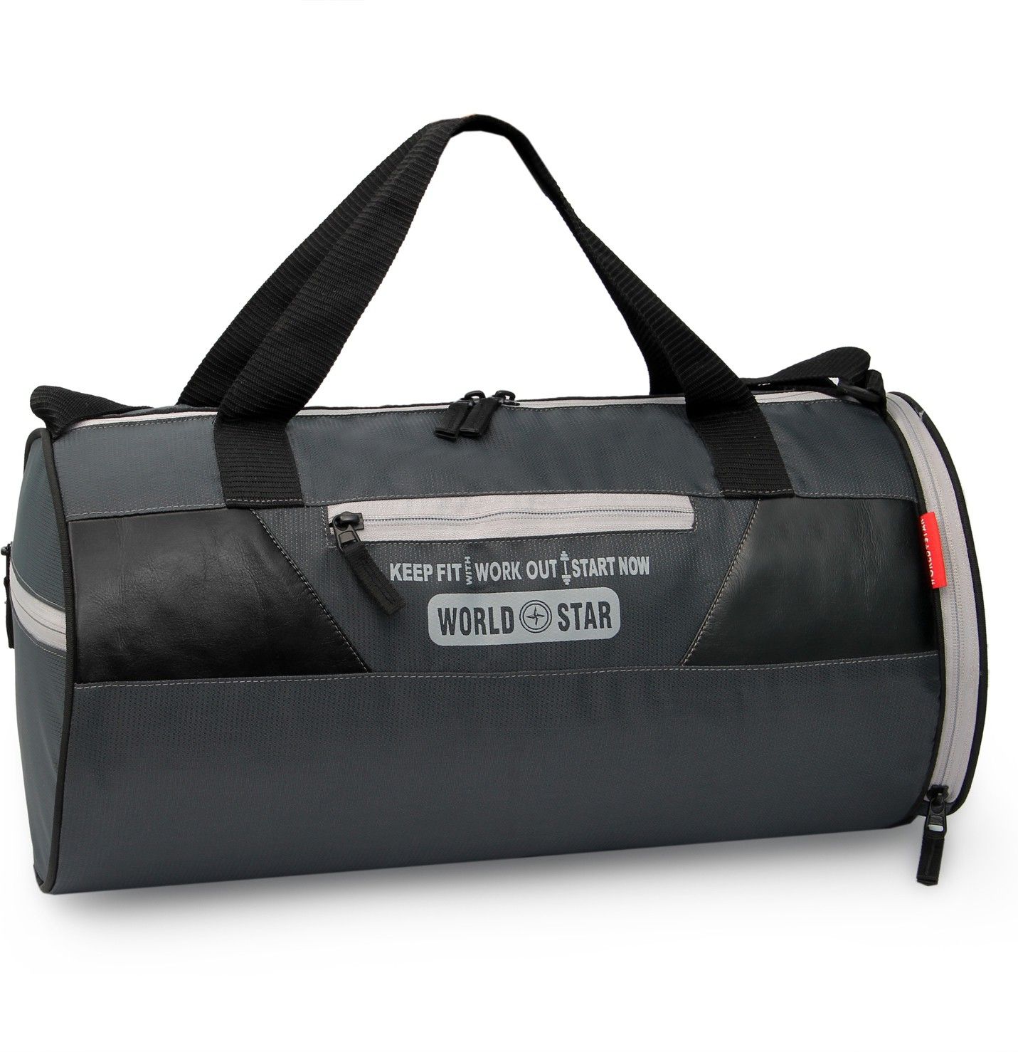 4 L Hand Duffel Bag - Duffel Bag, Lightweight Polyester Sports Gym bag - Beige - Regular Capacity-image-3