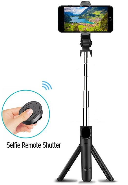 SOJUBA Bluetooth Selfie Stick with Selfie Shutter BT Remote Gimbal Mobile stand Holder Tripod, Tripod Clamp, Tripod Kit, Monopod, Monopod Kit, Tripod Ball Head, Tripod Bracket-image-12