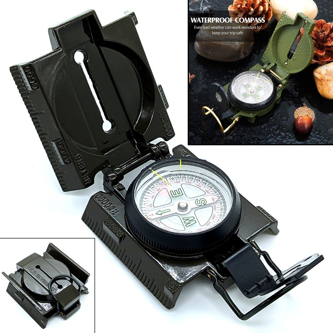 High Accuracy Waterproof Multi-functional Magnetic Car Dashboard Mount Compass Compass-image-38