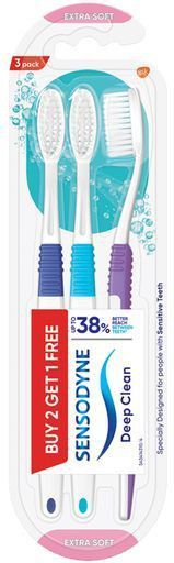 Deep Clean Toothbrush With Extra Soft, Microfine Bristles (Buy 2, Get 1) Extra Soft Toothbrush