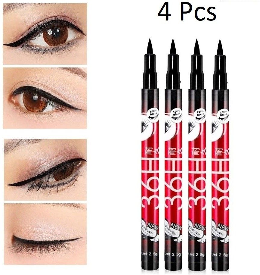 Insta Beauty Water & Smudge Proof 36 Hour Long Lasting Liquid EyeLiner Pack of 4 10 g-image-27