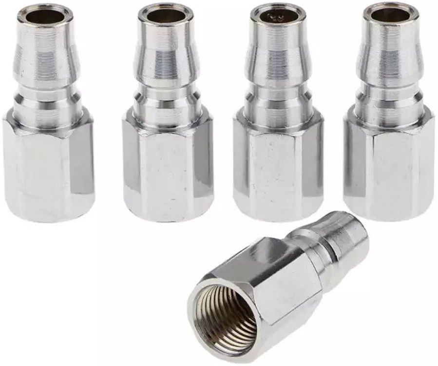 Pneumatic Fitting PF20 Pack of 5 Quick Release Compressor Coupling 1/4 Inch Hose Connector-image-42