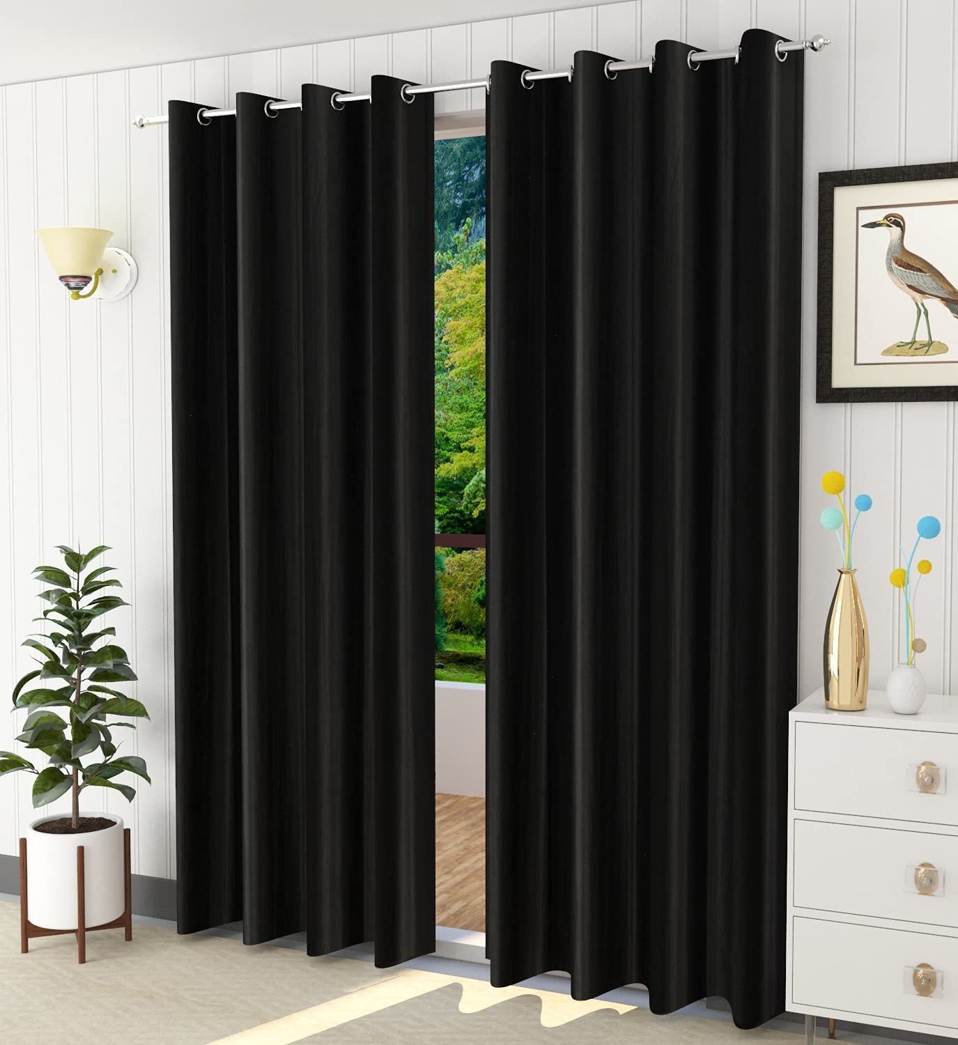 152 cm (5 ft) Window Polyester Room Darkening Curtain (Pack Of 2)-image-17
