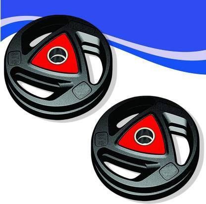 sports era 5 kg Olympic Triangle Weight Plates (2.5x2 )- 50 mm Hole Home Gym Combo-picture-30