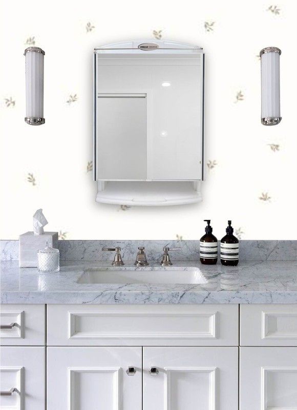 urban choice Saffire Bathroom Organiser Shelves with Bathroom Mirror-picture-17