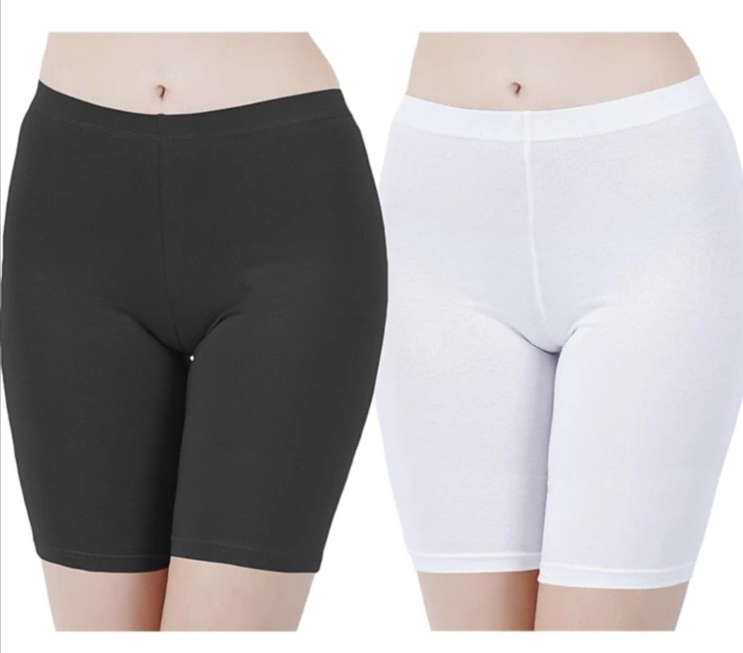 Solid Women White, Black Tights