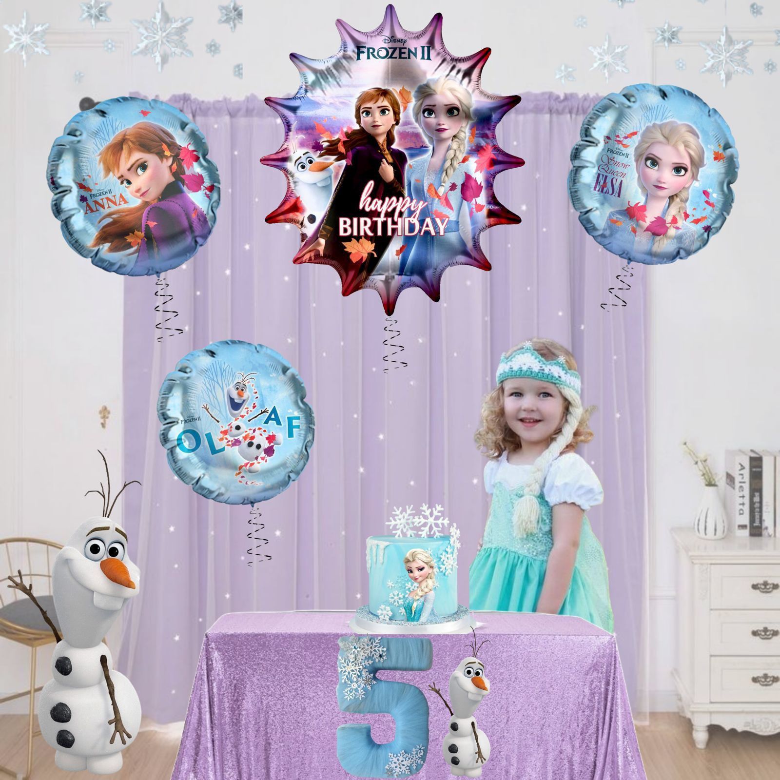 sparkloon Printed Disney Princess Frozen II Foil Balloons Balloon-picture-17