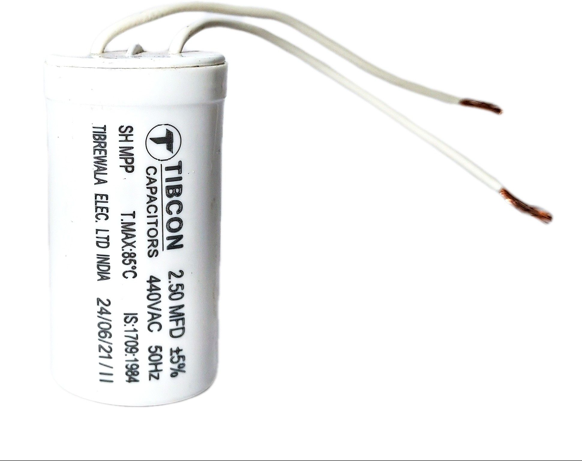 Fan Capacitor (Condensers) (2.5 MFD, White) Pack of : 2 Power Capacitor-image-44