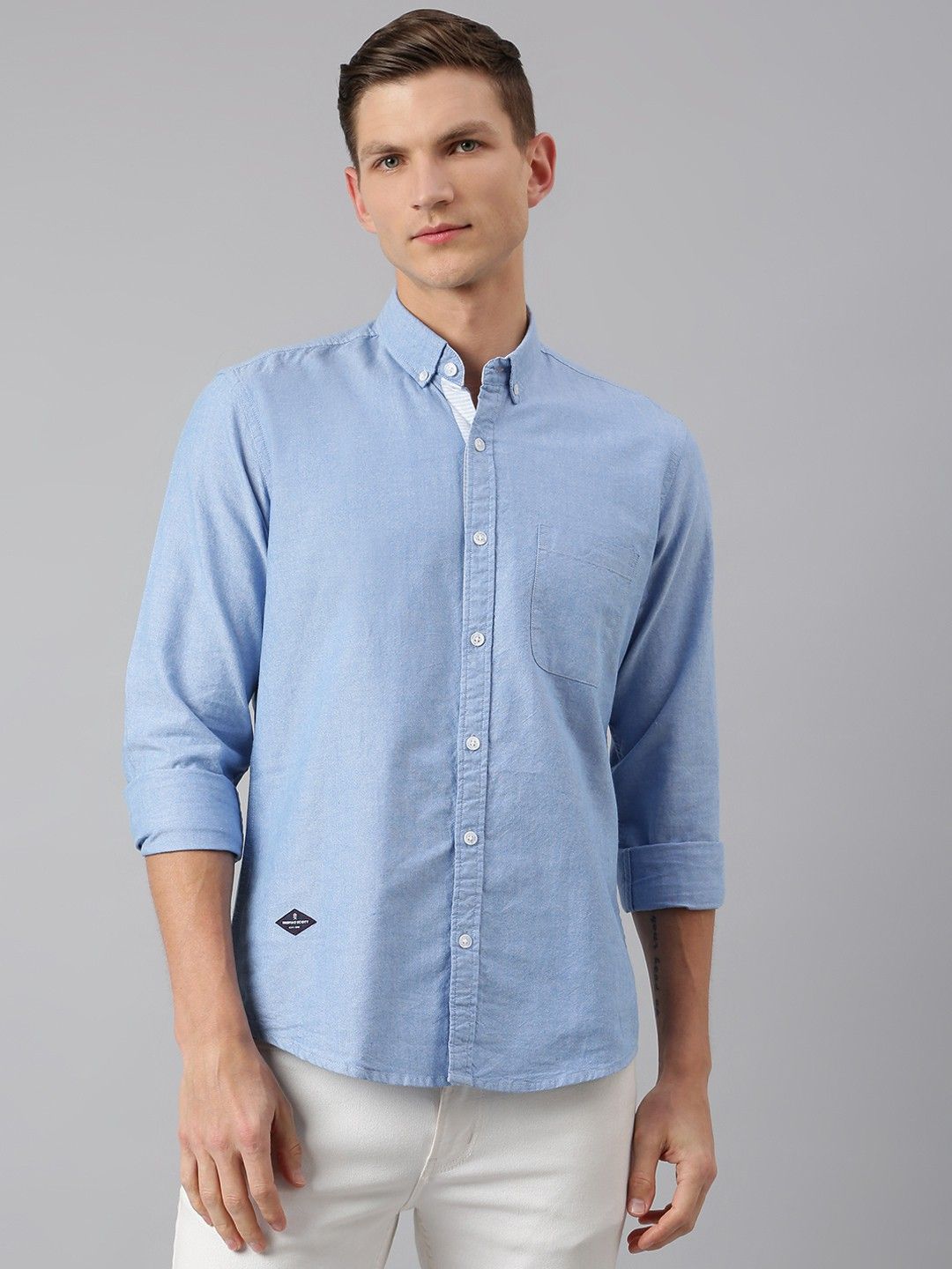 thomas scott Men Regular Fit Solid Casual Shirt-picture-26