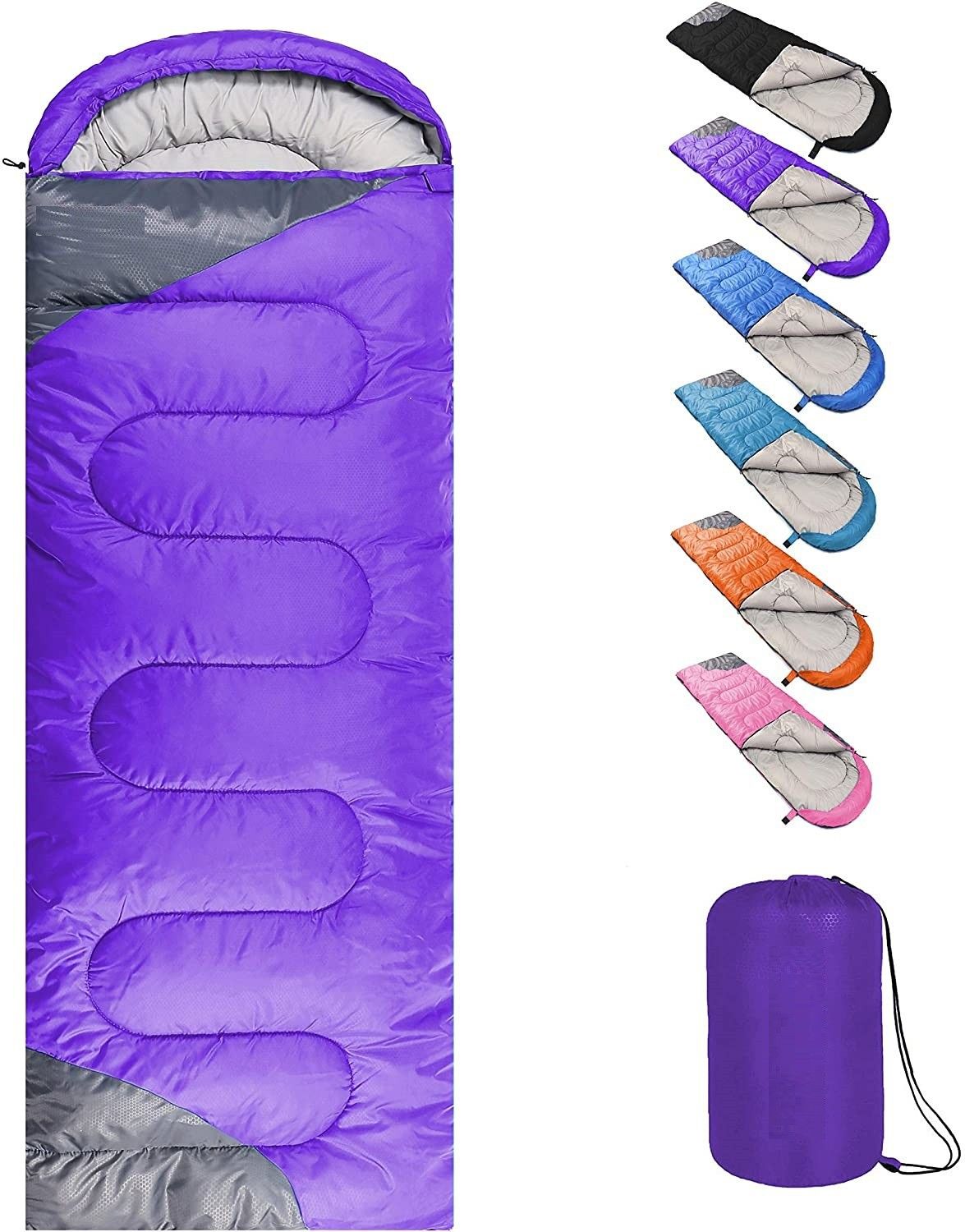 ibs Camping, Hiking Lightweight 1 Person WATERPROOF Sleeping Bag for Adults OUTDOOR Sleeping Bag-picture-21