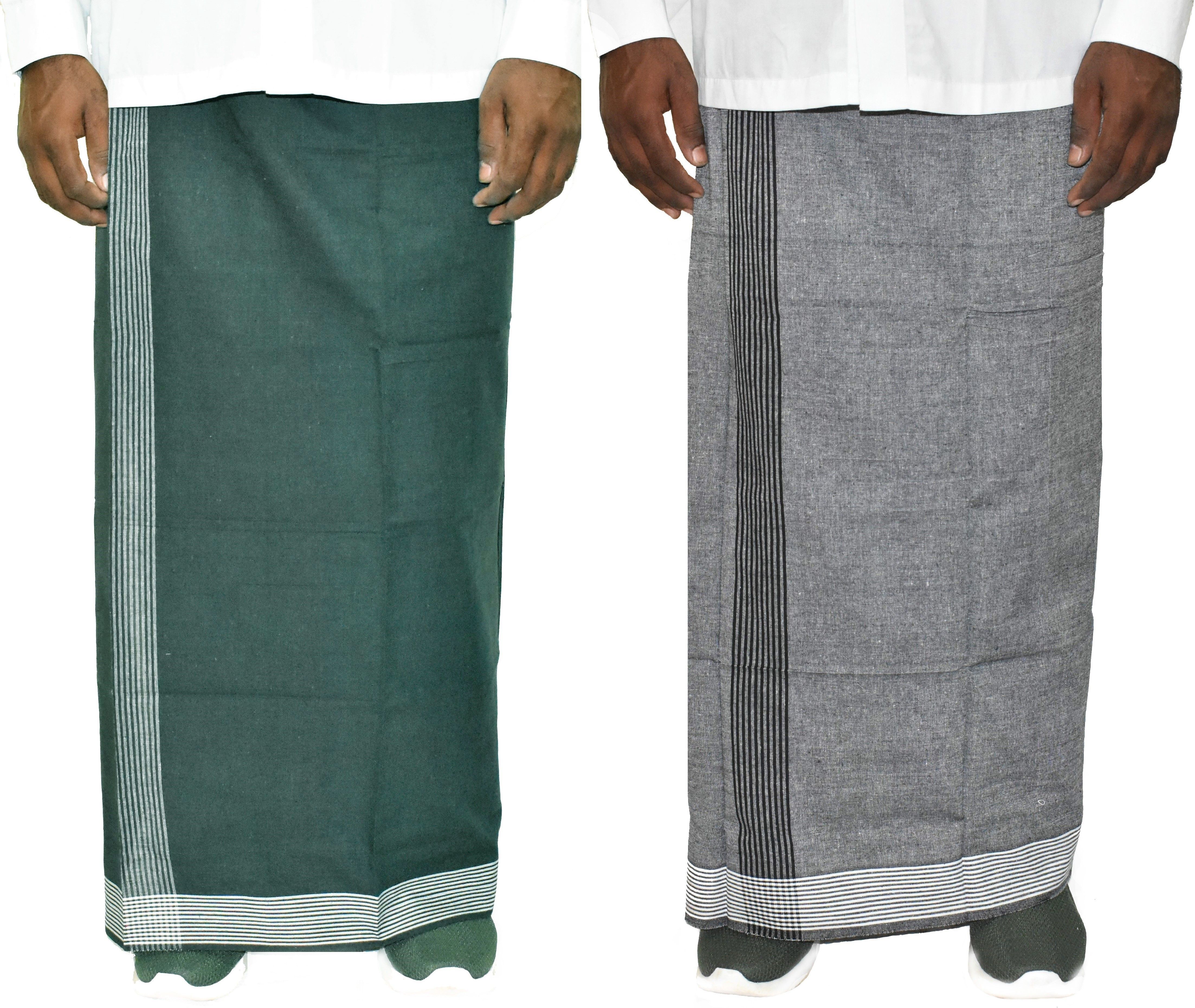 TUNI MANI Cool Cotton Solid Men Dhoti-picture-11