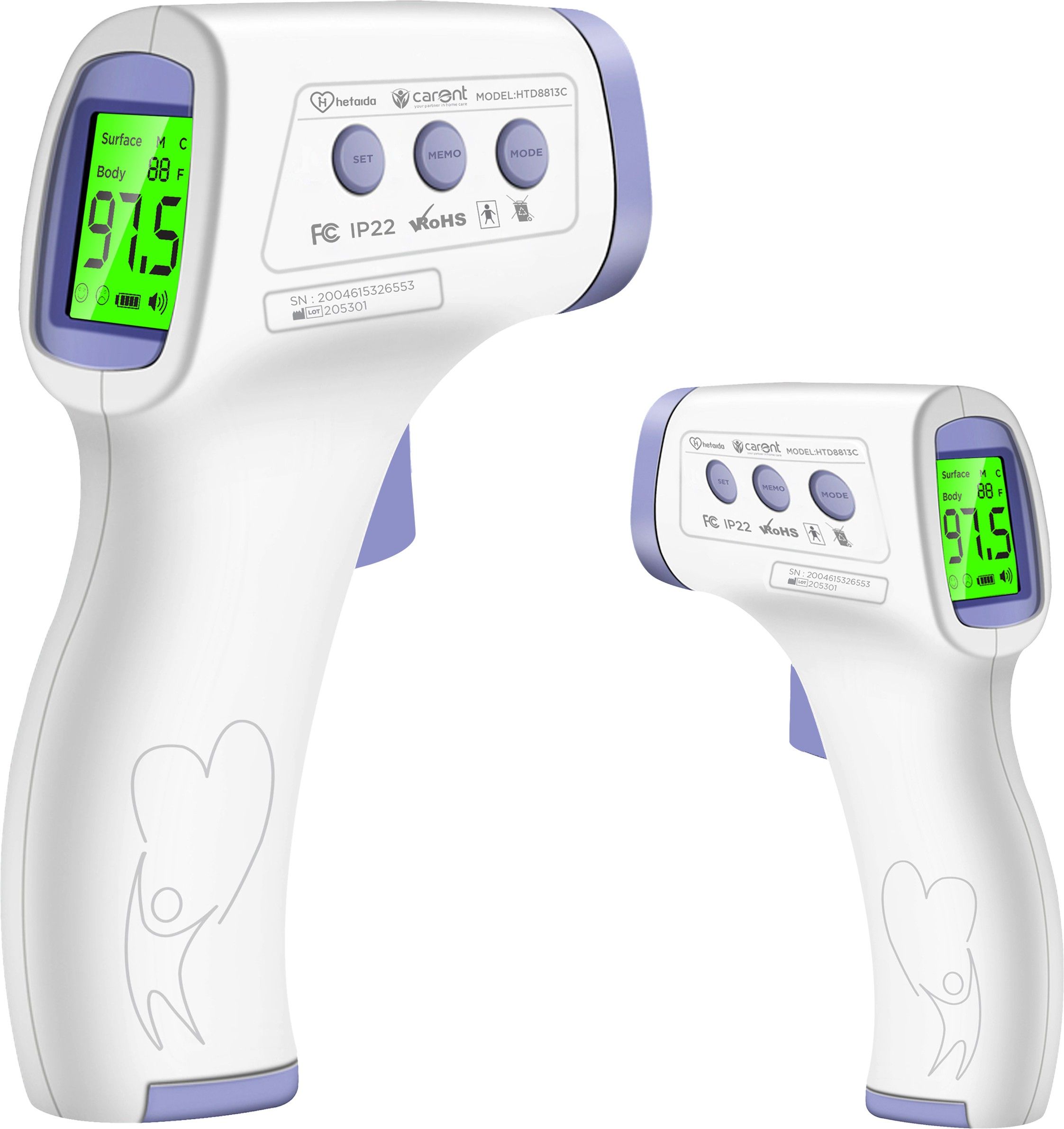 Carent HTD8813C Pack of 2 Digital thermometer for Fever Body Temperature Machine for Kids Adults & Babies Thermometer-image-7