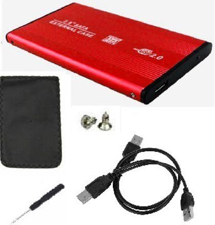AlexVyan Red 2.5 Inch USB 2.0 External SATA Hard Drive Case for Laptop Hard Disks 2.5 inch LAPTOP CASING-image-48