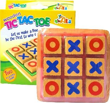 Tic Tac Toe Zero Kaatta Wooden Puzzle For Kids – [Multicolor] (Pack Of: 1)-image-2