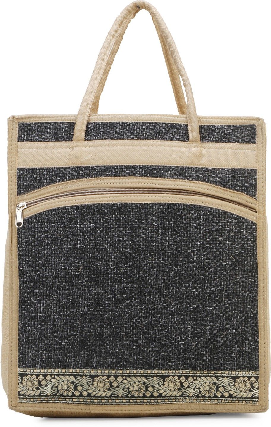 Jute Lunch Bag for Everyday Use with Top Zipper Lunch Bag-image-30