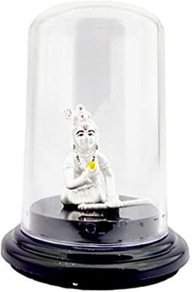 silverspot jewel 999 Pure Silver Beautiful Baal Krishna/Kanha/Lado Gopal with Acrylic Base Decorative Showpiece - 12 cm-picture-28