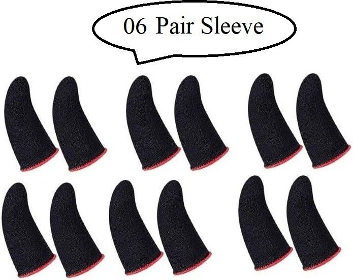 jape Hand for Mobile Gaming Pubg/ Call of Duty 06 Pairs, Red Finger Sleeve-picture-24