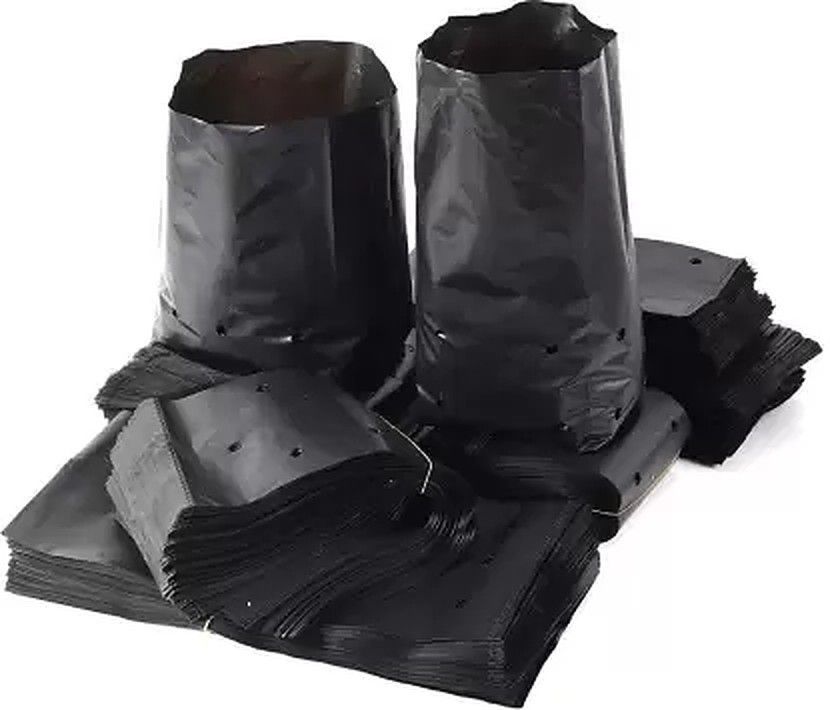 Plastic Grow Nursery Bags Plant Container Home Garden (12X12 inch) Pack 40 Grow Bag