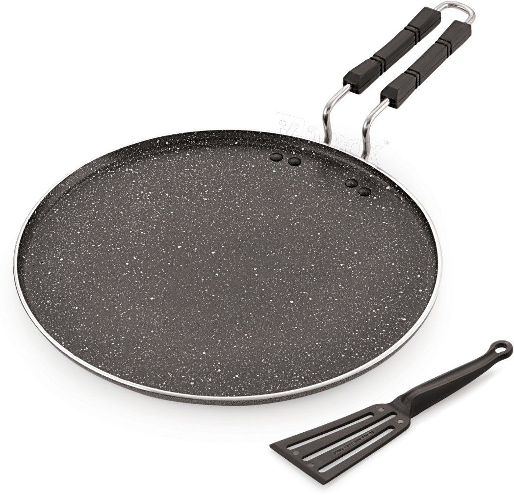 Rio-Spatter Induction Base 300mm Non-Stick Multi-Purpose Aluminium Tawa 30 cm diameter-image-19
