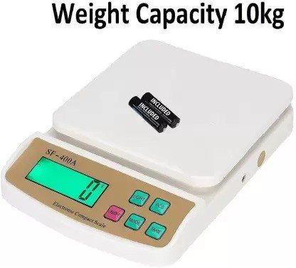 RTB Table top Electronic Digital 1Gram-10 Kg Weight ScaleV1 Weighing Scale (White) Weighing Scale image 1