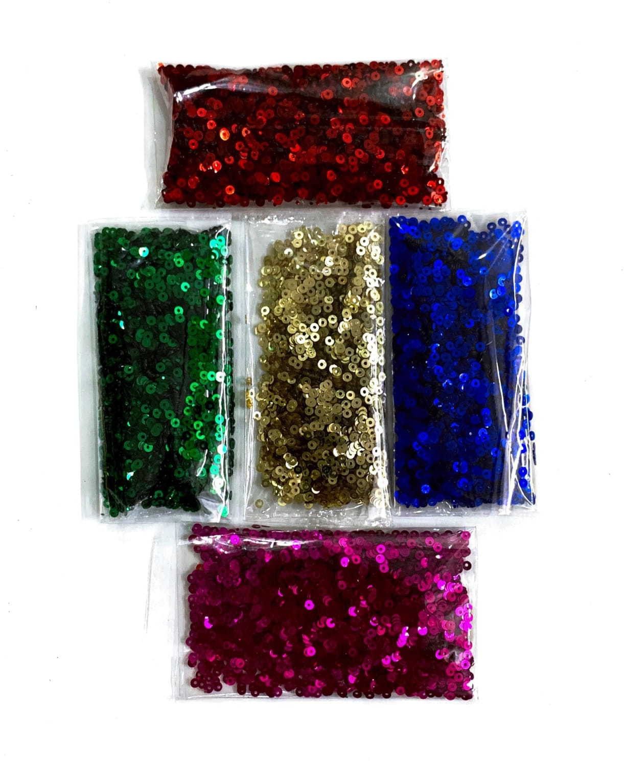 Sequence/Sitara combo for Embroidery ,Craft ,DIY (5grams each : Total 25 grams)-image-36