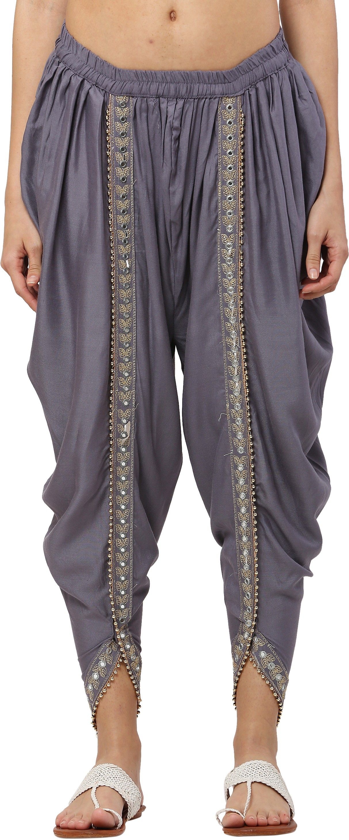 Embroidered Rayon Women Harem Pants