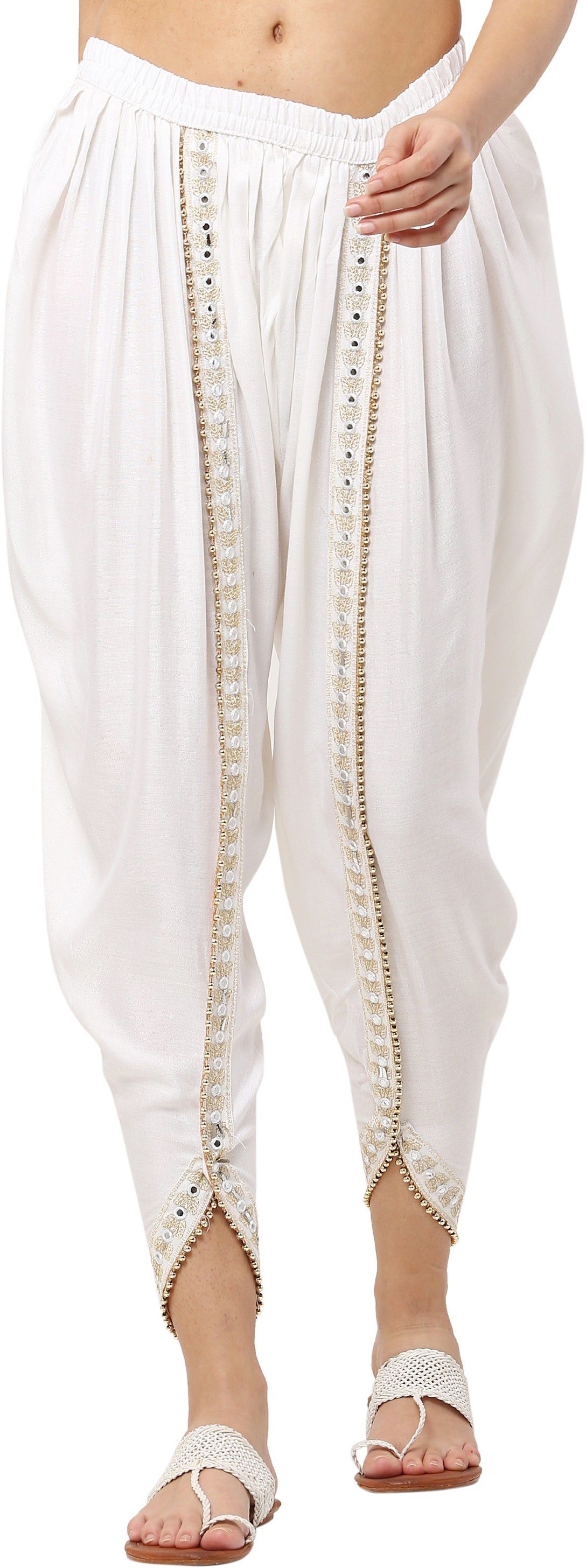 Embroidered Rayon Women Harem Pants