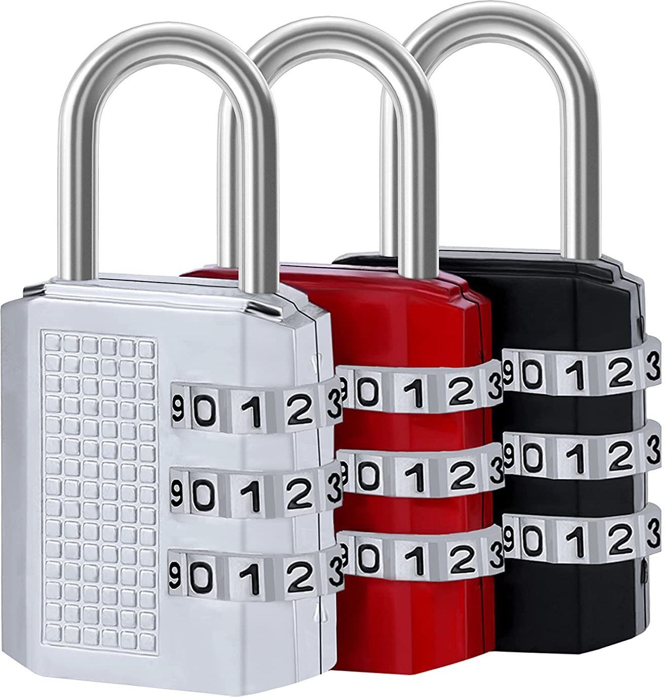 puthak Padlock 3 Digit Combination Lock (Pack of 3) Combination Lock-picture-20