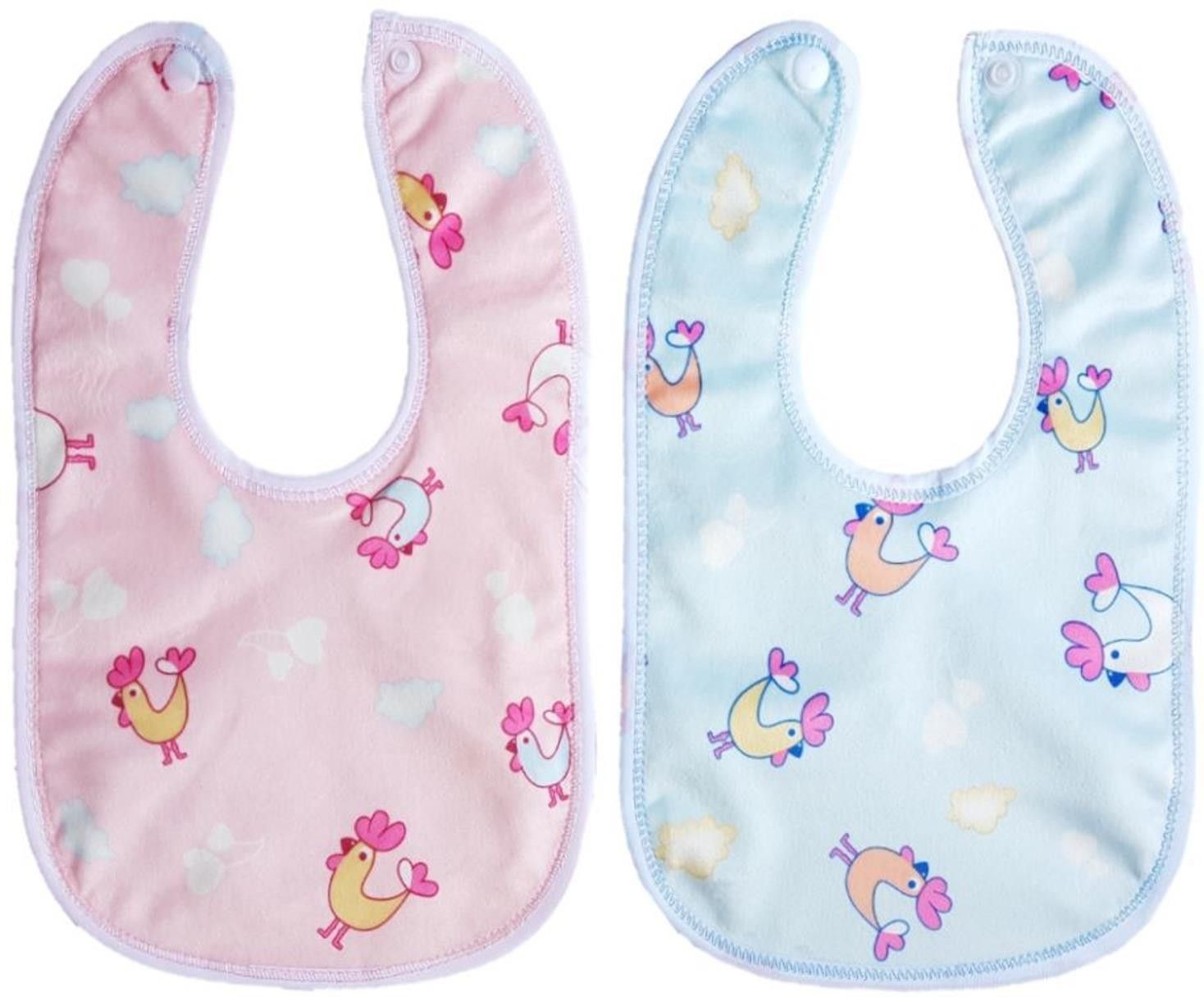 brandonn Multi-Colour Cotton Bibs With Pvc Pasting - Set of 2-picture-15