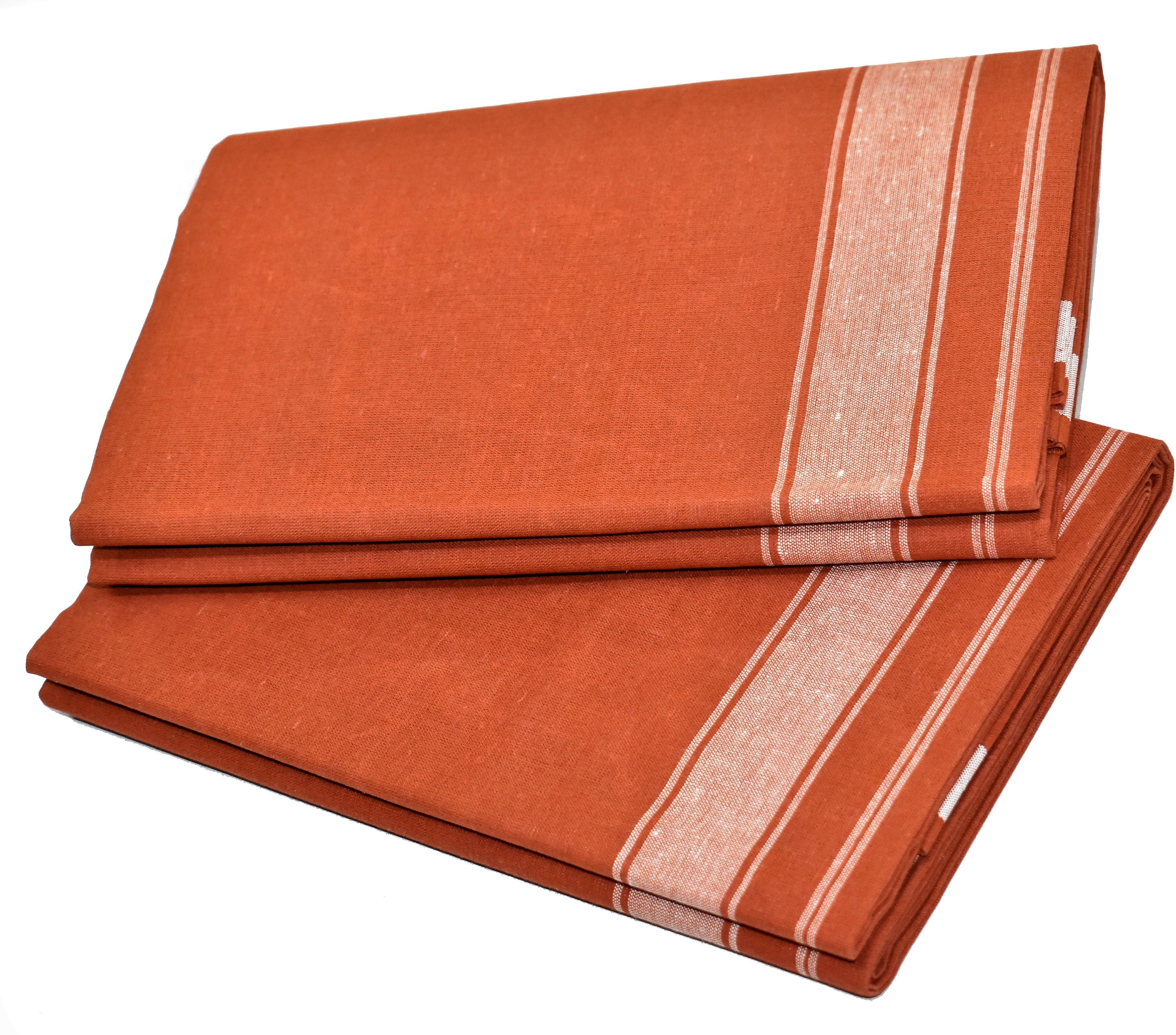 TUNI MANI Plain Kaavi 2.0meter Men Dhoti-picture-26