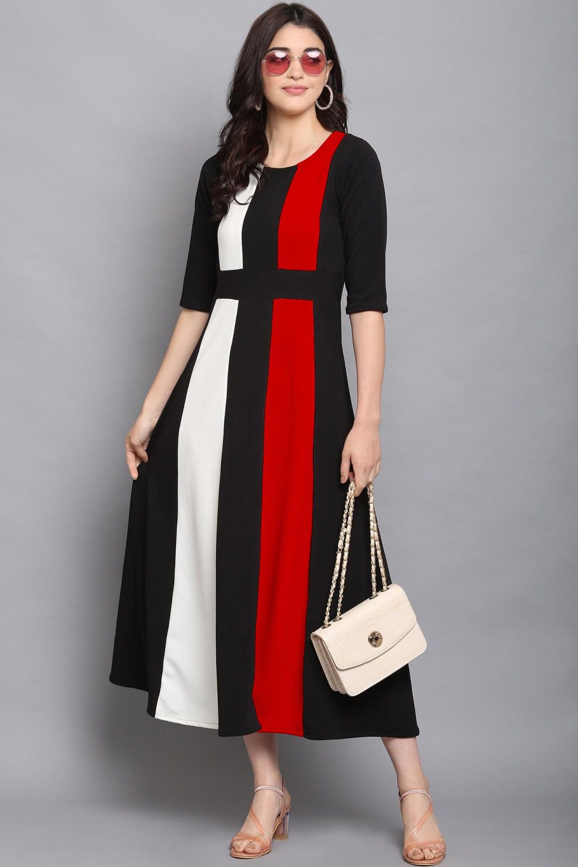 london belly Women Maxi Red Full Length Dress-picture-22