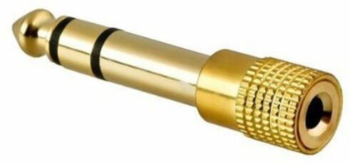 crystonics Gold Plated 6.35mm TRS Male Plug To 3.5mm Stereo Female Audio Jack Adapter Ideal replacement or spare for headphones and earphones-picture-18